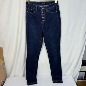 Judy Blue Los Angeles High Rise Button Fly Skinny Jeans Dark Wash Size 5/27